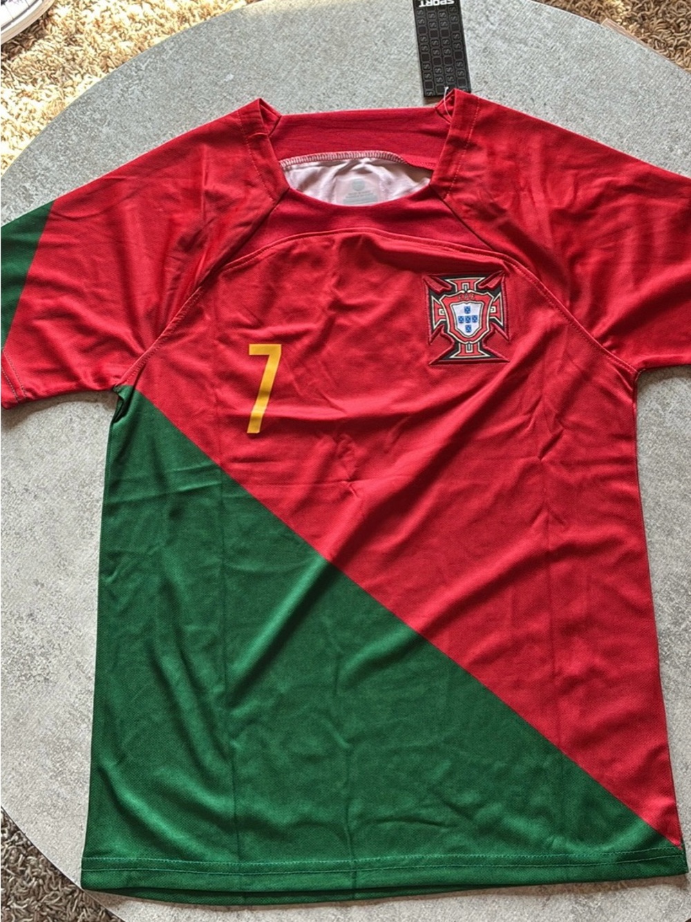 Ronaldo jersey number 7 soccer jersey XS men kids 14-15 years